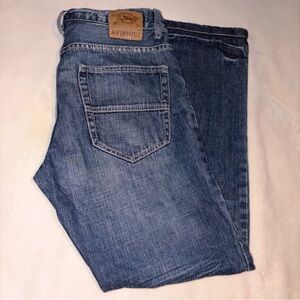Aeropostale SLIM boot Men's denim Blue Jeans SZ 32/32 PREOWNED